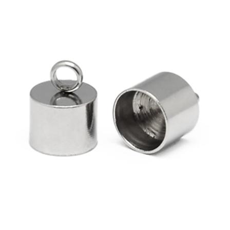 Avslut-kåpa, Rostfritt Kirurgiskt Stål, 9mm Innerstorlek, 4st