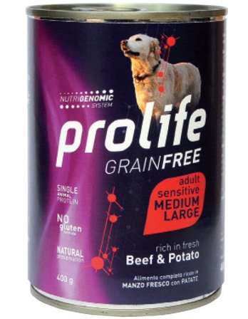 Prolife Dog Grain Free Sensitive Beef & Potato Adult Medium-Large