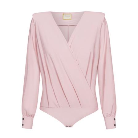 Swing Polish Fashion Concept Body With A Layered Neckline, kobieta, Różowy