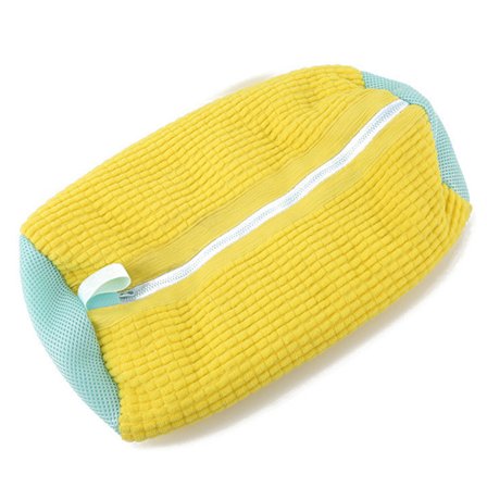 Tvättmaskin Skotvättpåse Bärbar Sneakers Tvättficka för tvättmaskin Gul