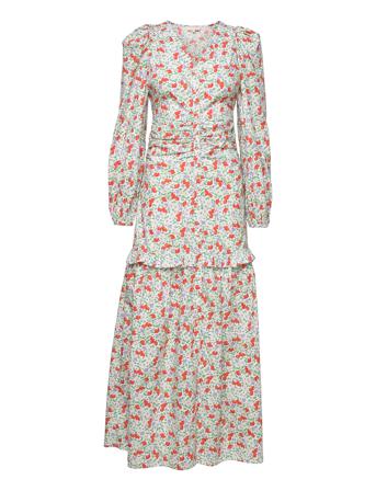 Festive Cotton Maxi Dress Dresses Party Dresses Multi/mønstret By Ti Mo