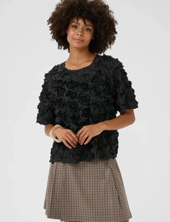 Culture Cucebrine Ss Blouse - Black - L