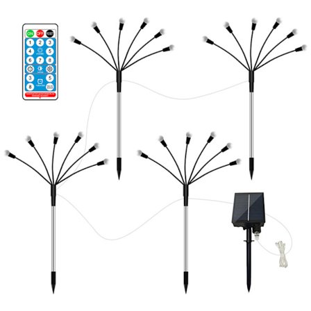 Firefly Solar Garden Lights Outdoor Solar Firefly Lights med varm