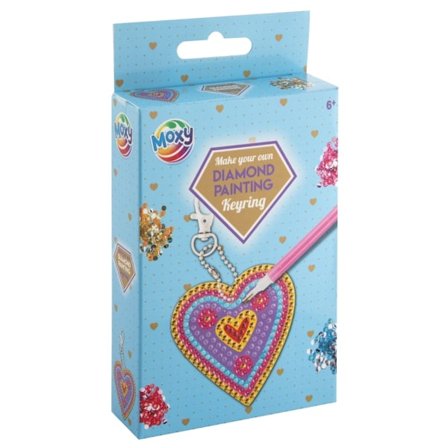 Diamond Painting Nyckelring Hjärta