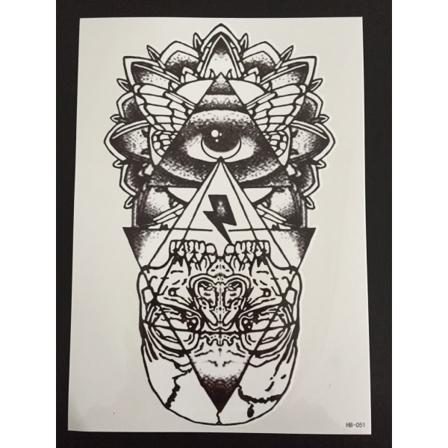 Tillfällig Tatuering 21 X 15cm - All Seeing Eye