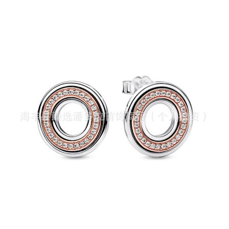 Hvide kobberbelagte sølv stedmoderblomst blå sommerfugl rosaguld sol og måne øreringe øreringe gave