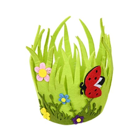 Påsk Non-woven Korg Tecknad Insekt för Fjärilssnigel Påsk Korg Tvättbar Godis Gåvor Ägg Förvaringspåse Decoratio