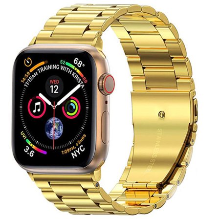 Armband kompatibelt med Apple Watch-armband, 38 mm, 40 mm, 42 mm, 44 mm, Premium rostfritt stål metallersättningsarmband för Apple Watch SE Series 6, 