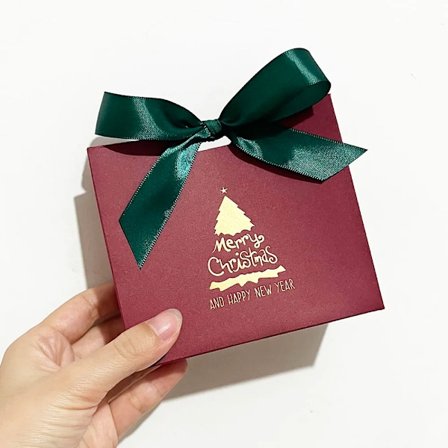 Jule træ stil slik æske gave æsker og poser med bånd til indpakning