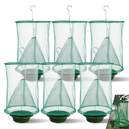 6 stk./sæt bærbar ranch genanvendelig fældefælde med lokkemad bakke hængende Pe