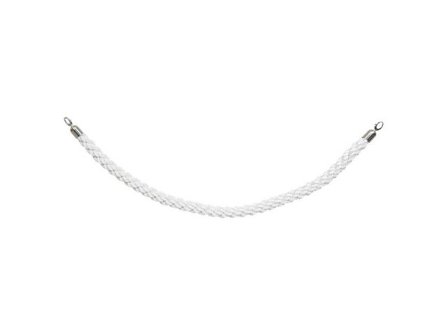 SECURIT Avspärrningsrep vit/krom - Lyreco - Kontorsmöbler och inredning - Barriärsystem - Skyltar och rep