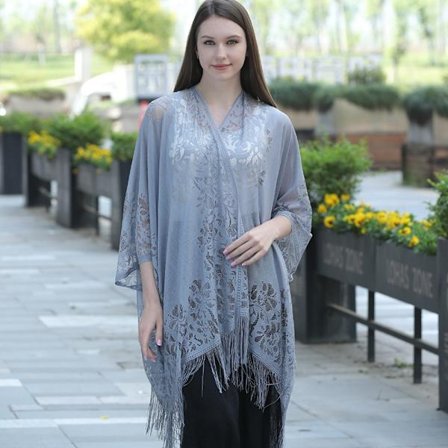 Aftonklänningar Sjal Lady Cape Wraps GRÅ GRÅ