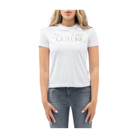 Versace Jeans Couture, T-Shirt Wit, Dames, Maat:L