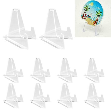 10x Stora Psa-kortställ Displayställ Mynt Liten låda Gemhållare Verktyg