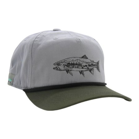 RepYourWater Brimmed Hat 5 Panel Unstructured - Grizzly Trout