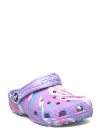 Classic Marbled Clog K Shoes Clogs Vaaleanpunainen Crocs