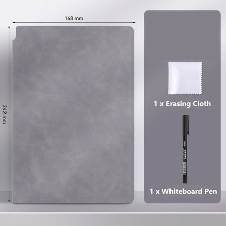 A5 Whiteboard Notesbog Sletbar Whiteboard Udkast 05 05