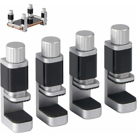 Set / 4 ställbara metallklämmor, limmade klämmor, LCD-skärmreparationsverktyg för smartphone, dator, bärbar dator, surfplatta, e-bok