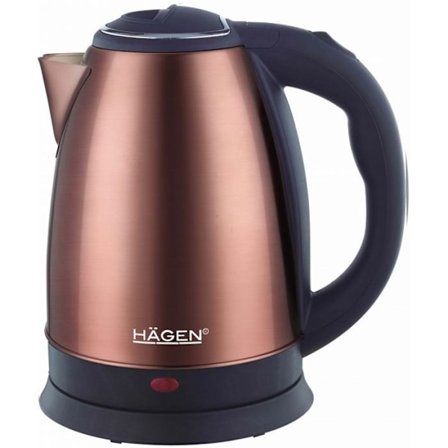 Trådl kettle 1.8L rostfritt stål koppar Hagen HA5525-COP
