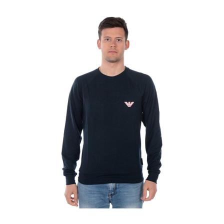 Emporio Armani, Tops Blauw, Heren, Maat:S