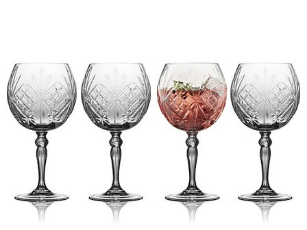 LYNGBY GLAS Gin&Tonicglass klar Melodia 65cl 4stk