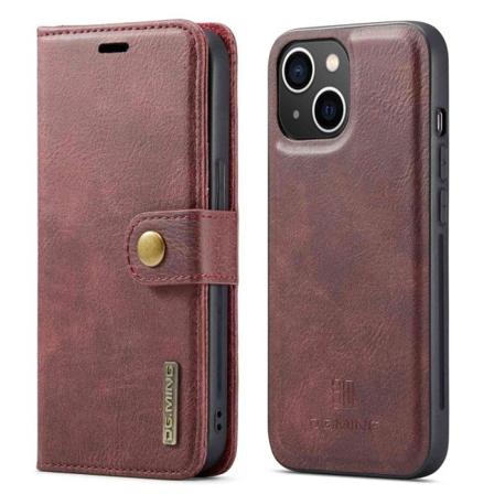 DG.Ming iPhone 14 Plus 2-in-1 Lompakko Suojakotelo - Punainen Red