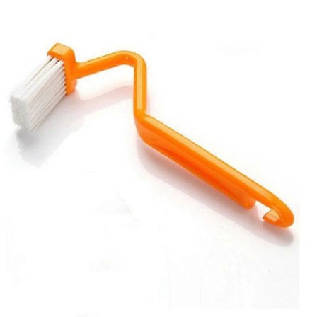 3 stk. Buet S-formet Håndtak Toalett Hjørne Rengjøringsbørste Tilfeldig Farge