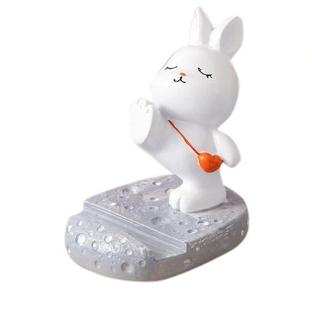 Unik søt mobiltelefonholder bilholder kul morsom 3D tegneserie katt kanin dyredesign mobiltelefon nettbrett stativ for skrivebord