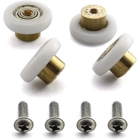 19mm Bruse Dørruller Løbere Hjul Udskiftningsdele Med M4 Skrue