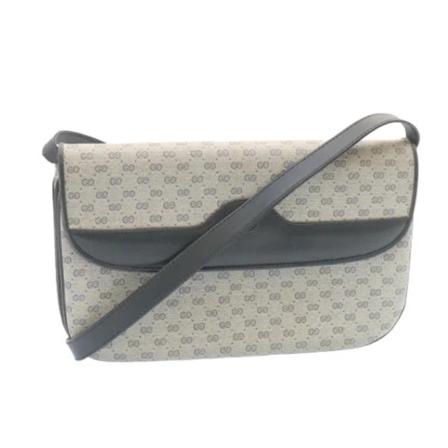 Gucci Vintage, Pre-owned Shoulder Bag Blauw, Dames, Maat:ONE Size,leather