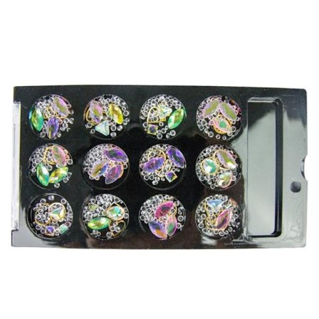 3D Nail Decorations -sekoitus - NJB-3