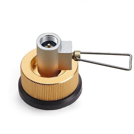 Gasadapter til Kanister Genopfyldning Shifter Flad Gastank Gasskifter Adapter Ekstra Kanister Ventiladapter Camp Gas Konverter Genopfyldning Ny