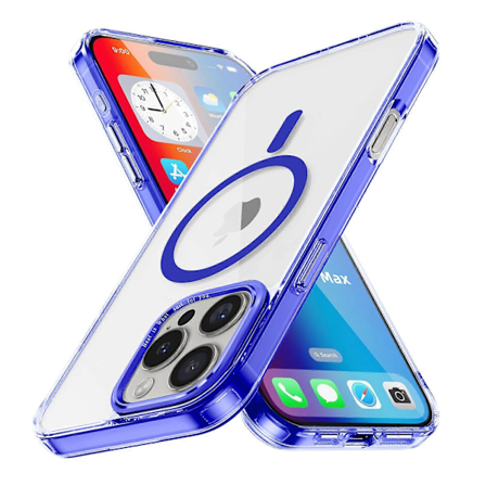 Skal för iPhone 16 Pro Max Kompatibelt med MagSafe TPU+PC Transparent Telefonskydd