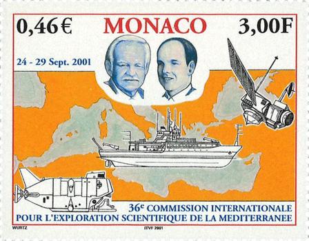 Monaco - Havforskning - Postfrisk frimærke