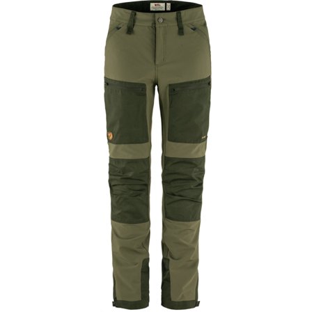 Fjällräven Keb Agile Housut 42/REGULAR - Naiset - Laurel Green-Deep Forest - Vaellushousut