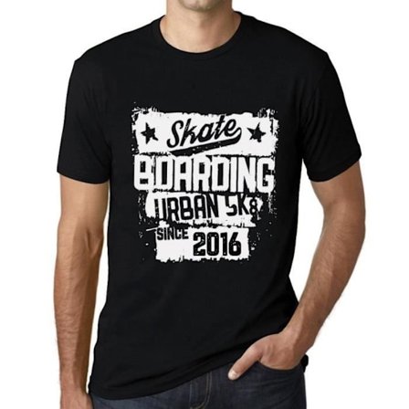 Urban Skateboard T-shirt för män sedan 2016 – Urban Skateboard sedan 2016 – 7 års T-shirt present 7-årsdagen Vintage Year