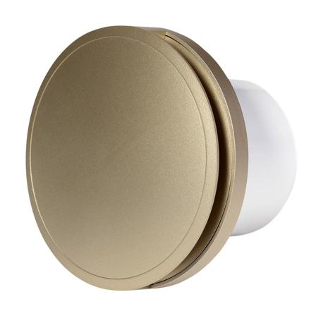 Europlast E-EXTRA Elektrisk vifte rund Ø100mm m/deksel og kulelager Gull