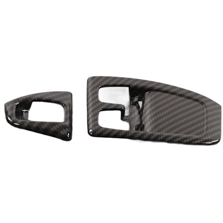 Vindusheiskontroll Bryterpanel Deksel Trim Karbonfiberstil Erstatning for Smart Fortwo W451 Facelift 2011‐2014