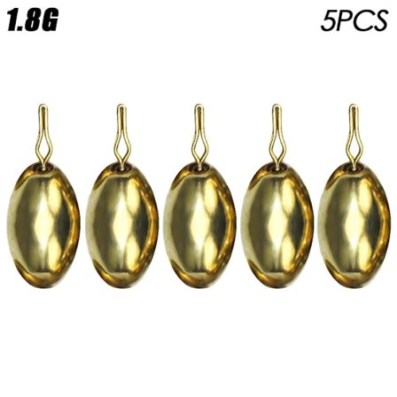 5stk/parti Kobber Fiskebly fall Messing 1,8G 1,8G