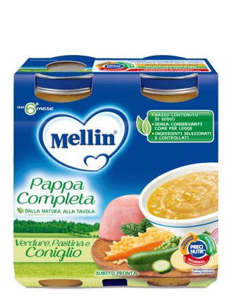 Mellin Pappa Completa Coniglio 2x250g