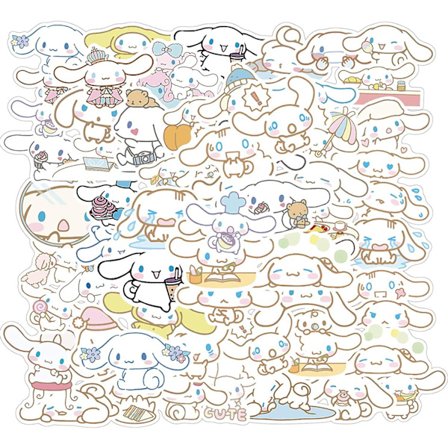 Cinnamoroll klistermærker søde tegneserie klistermærker til Hydro Flask, bærbar computer Watter flasker skateboard til børn og teenagere