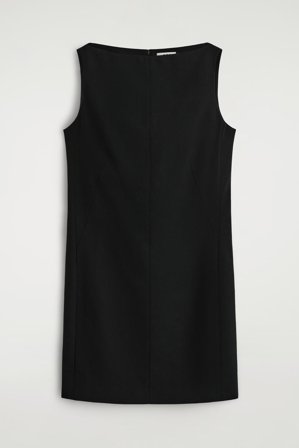 COS Women's Tailored Merino Wool-Blend Mini Dress in Black