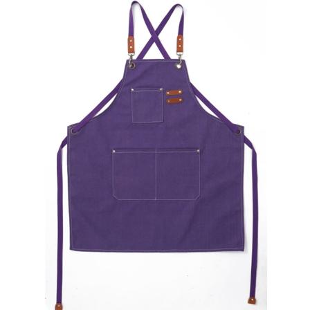 (Lilla) Herre Køkkenforklæde Lærred Forklæder med 3 Lommer Vandtæt og Justerbar Forklæde til Grill, Restaurant, Have, Tømrer,78 * 68cm