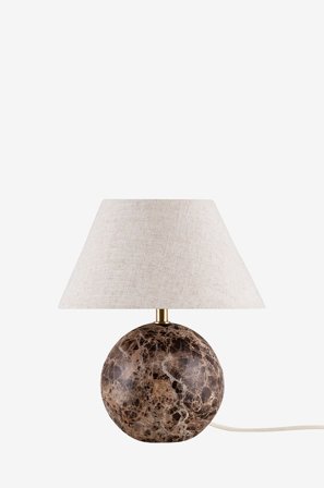 Globen Lighting - Pöytävalaisin Castello 24 tummanvihreä marmori/beige - Ruskea - Pöytävalaisimet - - Homeroom