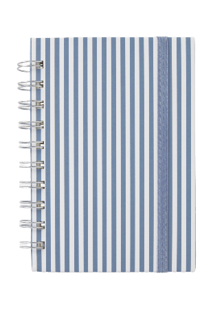 Åhléns Home Linjerad anteckningsbok KIT STRIPE A6 Block & anteckningsböcker Blå ONESIZE