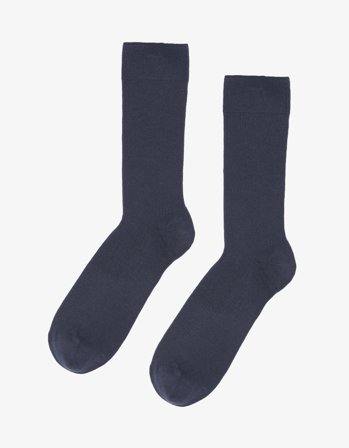 Classic Organic Sock - Navy Blue - One Size