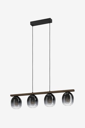 EGLO - Pendel Filago 4-lys - Sort - Loftpendler - Fra Homeroom