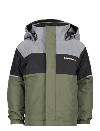 Lux Kids Jacket 2 Outerwear Jackets & Coats Winter Jackets Kakigrønn Didriksons*Betinget Tilbud