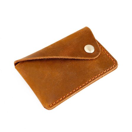 Visitkort Holder Flip Style, Kohud Læder, Vintage Kreditkort Holder, Slank Kreditkort Etui, Flad Pung, Taske, Forretning, Navn, Kortholder