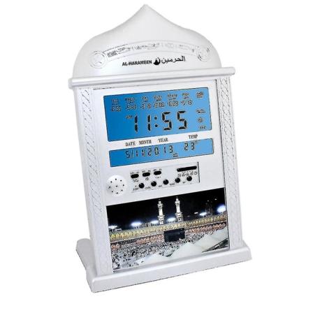 Azan Mosque Bönklocka Islamisk Moské Azan Calendar Muslim Bön Väggklocka Alarm Ramadan Hem D-yyc